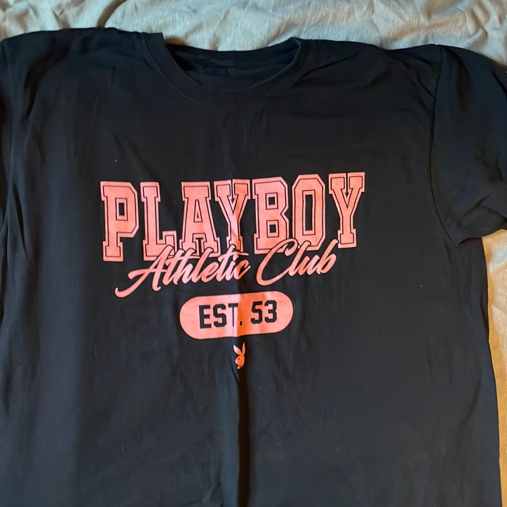 This is a Playboy shirt Size Large. Worn once, No stains or rips.